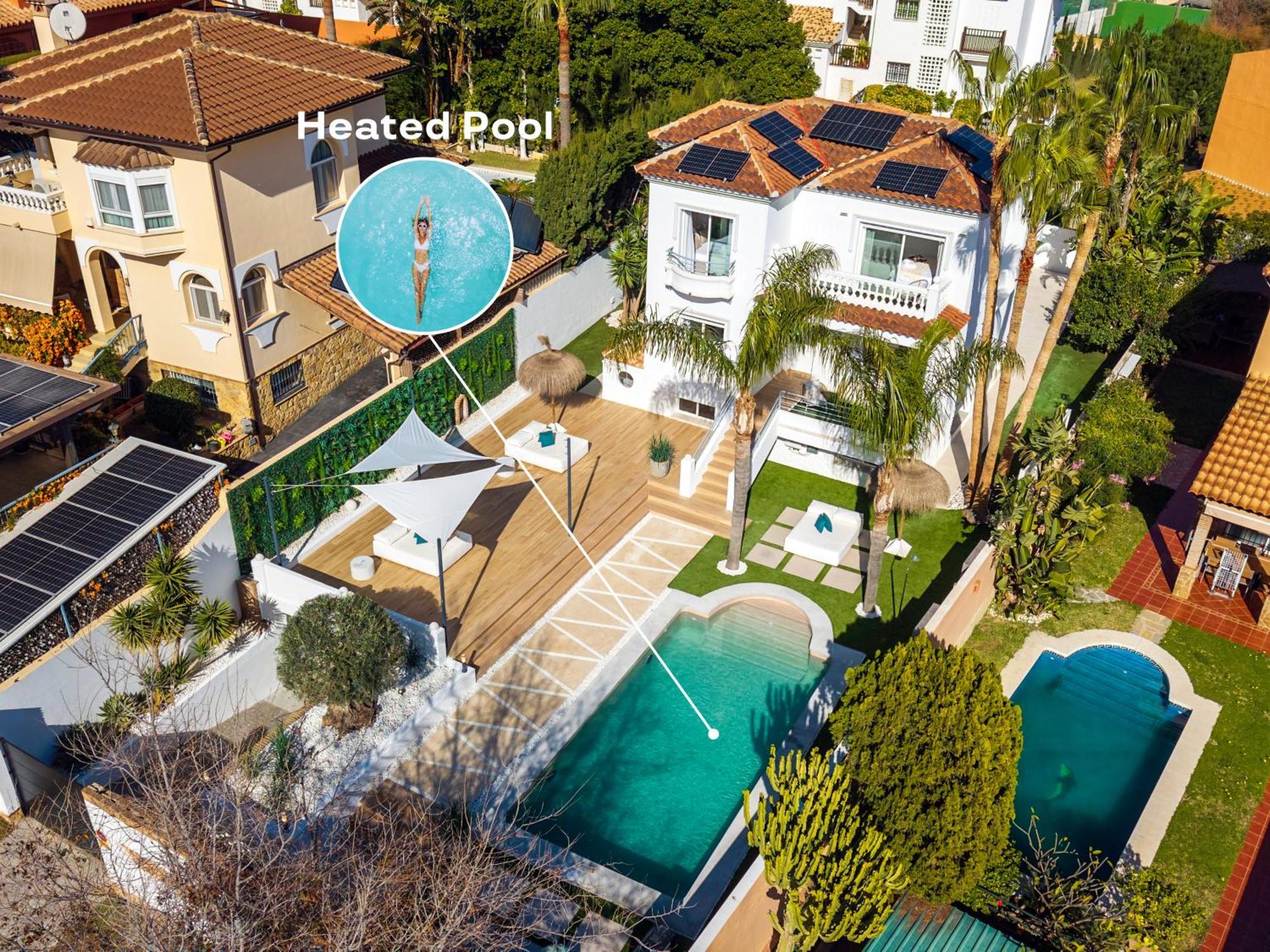 Vacation Marbella I Sunny Camelia Villa Heated Pool, Recently Renovated, Best Residential Neighborhood In Benalmadena, Short Walk To The Beach, Cinema Room Exteriör bild
